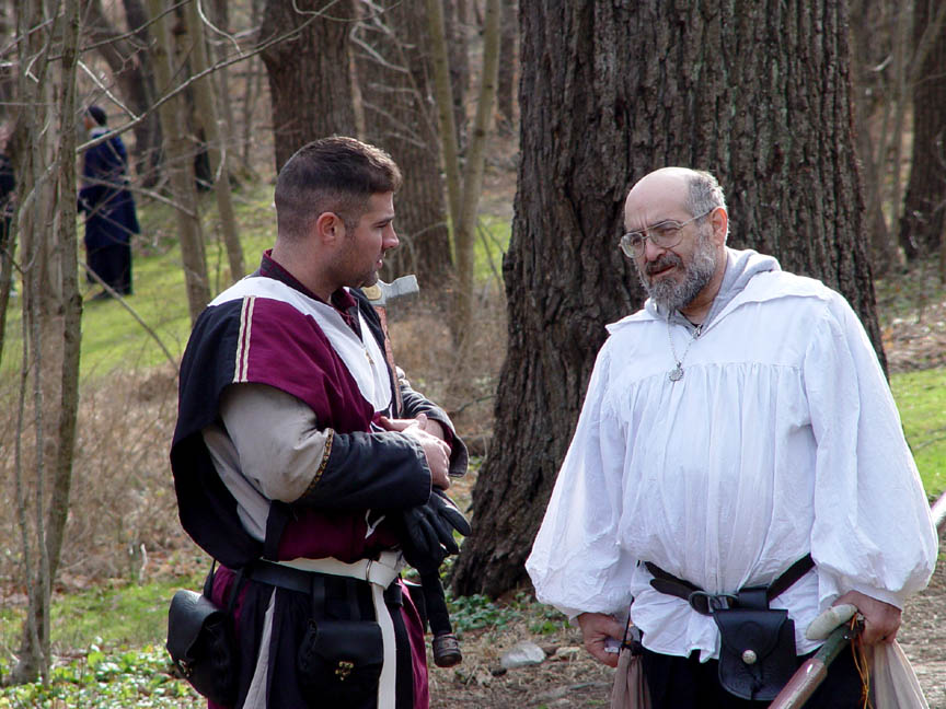 Br. Aradiel and Fr. Edwin Conversing